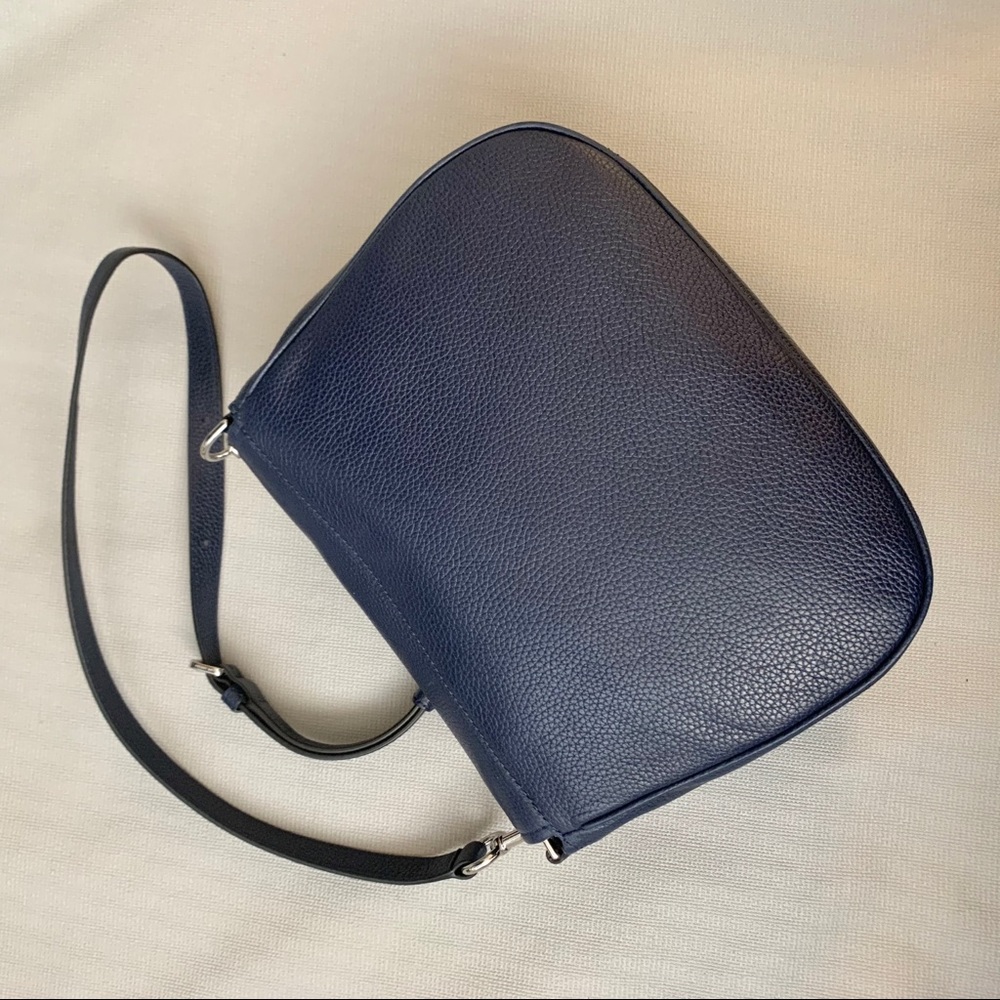 Marc Jacobs Empire City Navy Leather Crossbody Bag - Picture 2 of 8